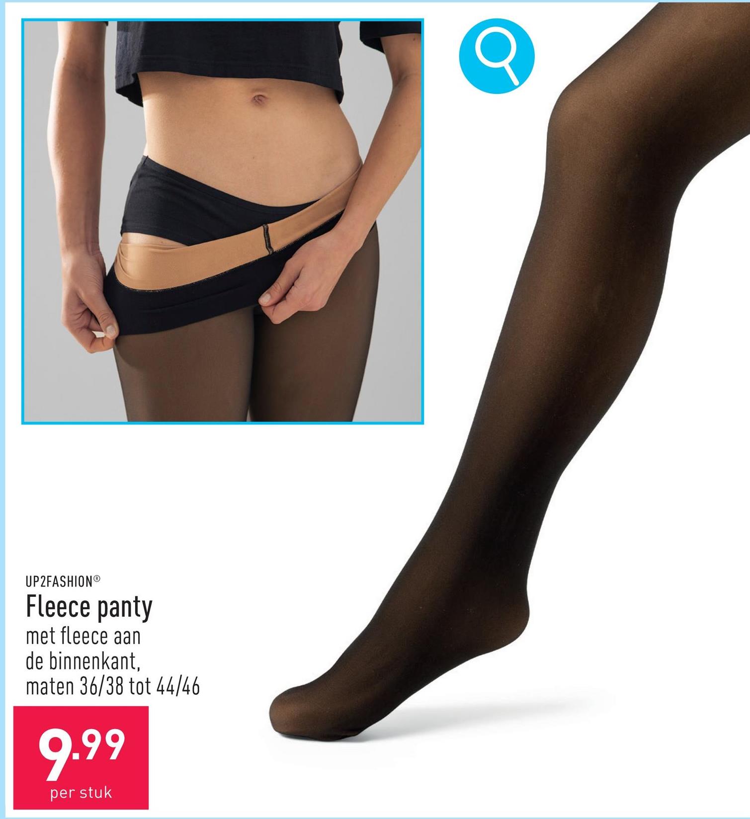 Fleecepanty met fleece aan de binnenkant, maten 36/38 tot 44/46