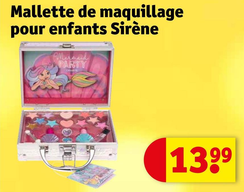 Mallette de maquillage
pour enfants Sirène
Mermaid
PARTY
1399