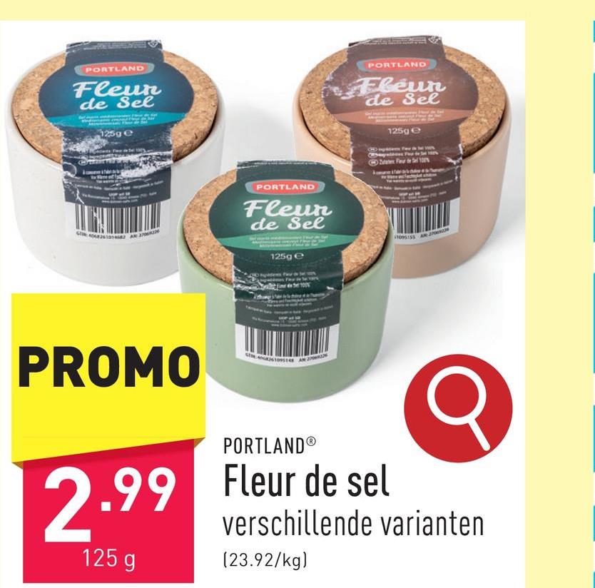 Fleur de sel gastronomisch zeezout, keuze uit verschillende varianten