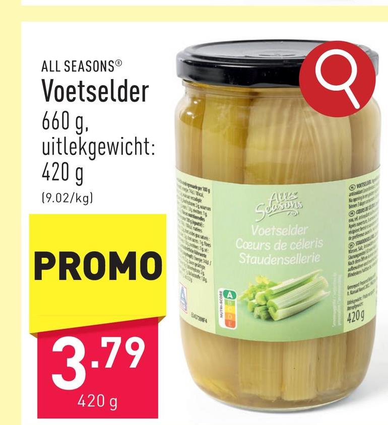 Voetselder 2 à 4 stuks, 660 g, uitlekgewicht: 420 g