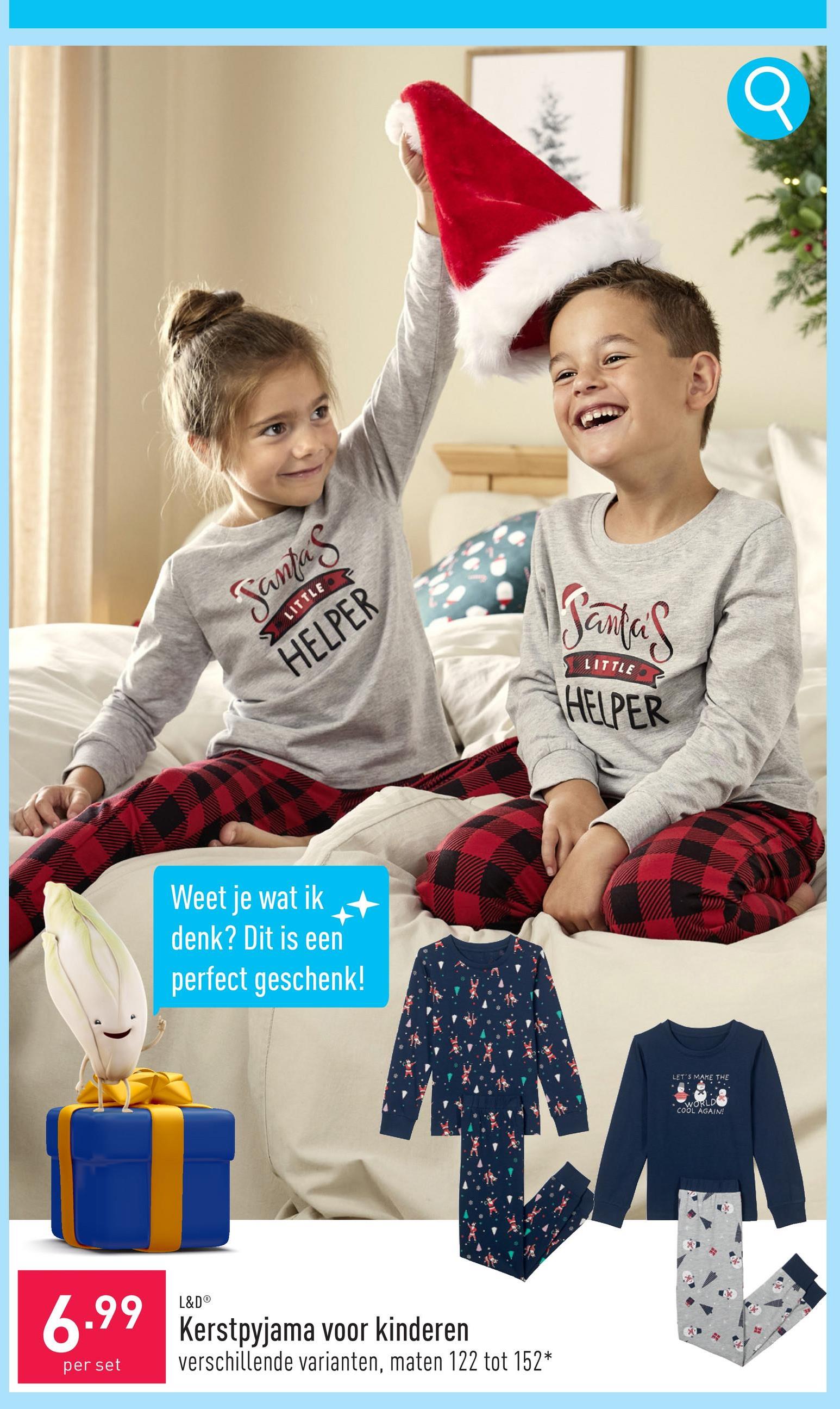 Kerstpyjama voor kinderen katoen/viscose of katoen, classic/tapered fit, keuze uit verschillende varianten, maten 122 tot 152*, OEKO-TEX®-gecertificeerd