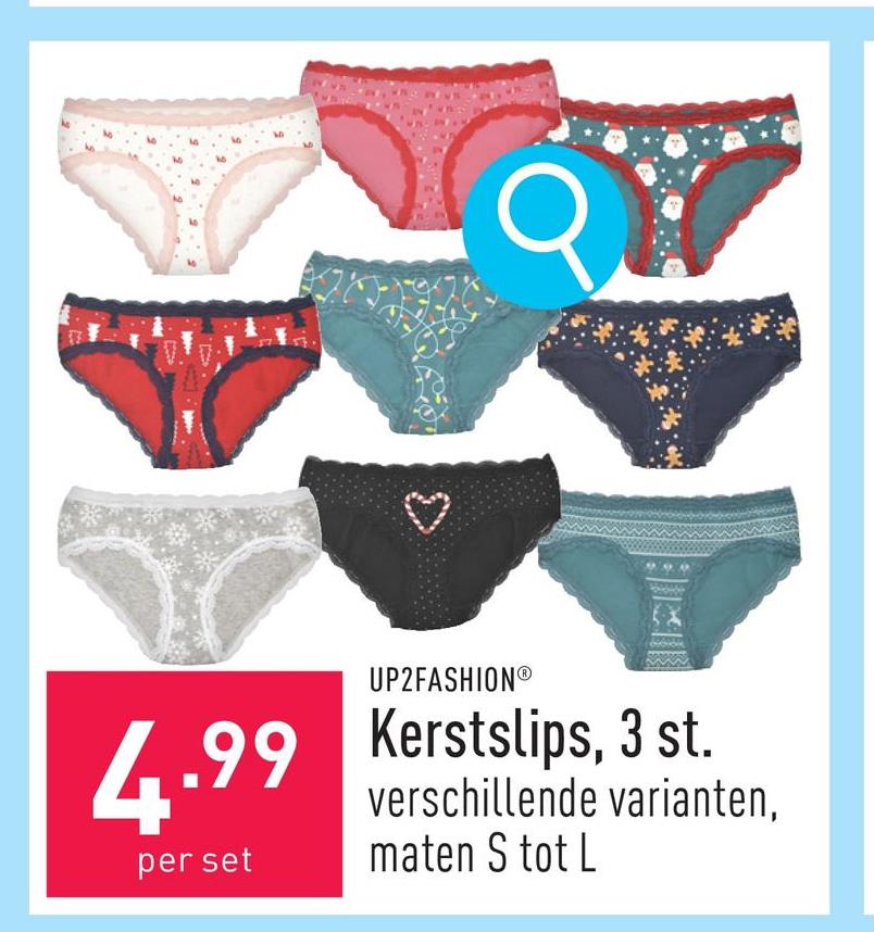 Kerstslips, 3 st. katoen/elastaan, hipster, keuze uit verschillende varianten, maten S tot L, OEKO-TEX®-gecertificeerd