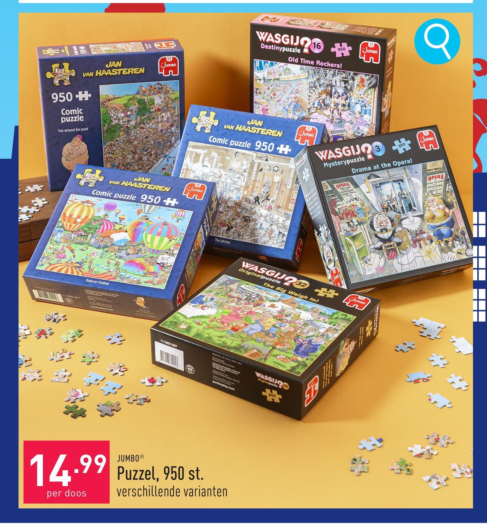 Puzzel, 950 st. verschillende varianten