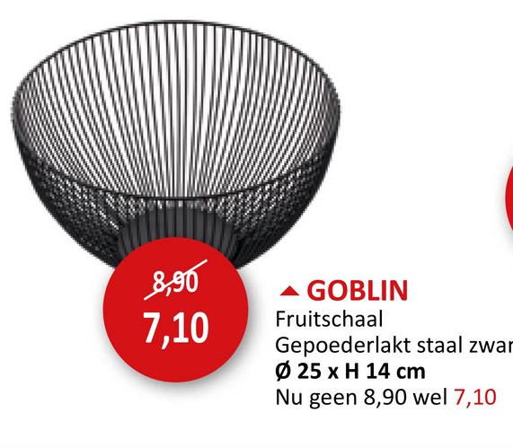 Fruitschaal Goblin Ø25cm Schalen & Schotels Fruitschalen