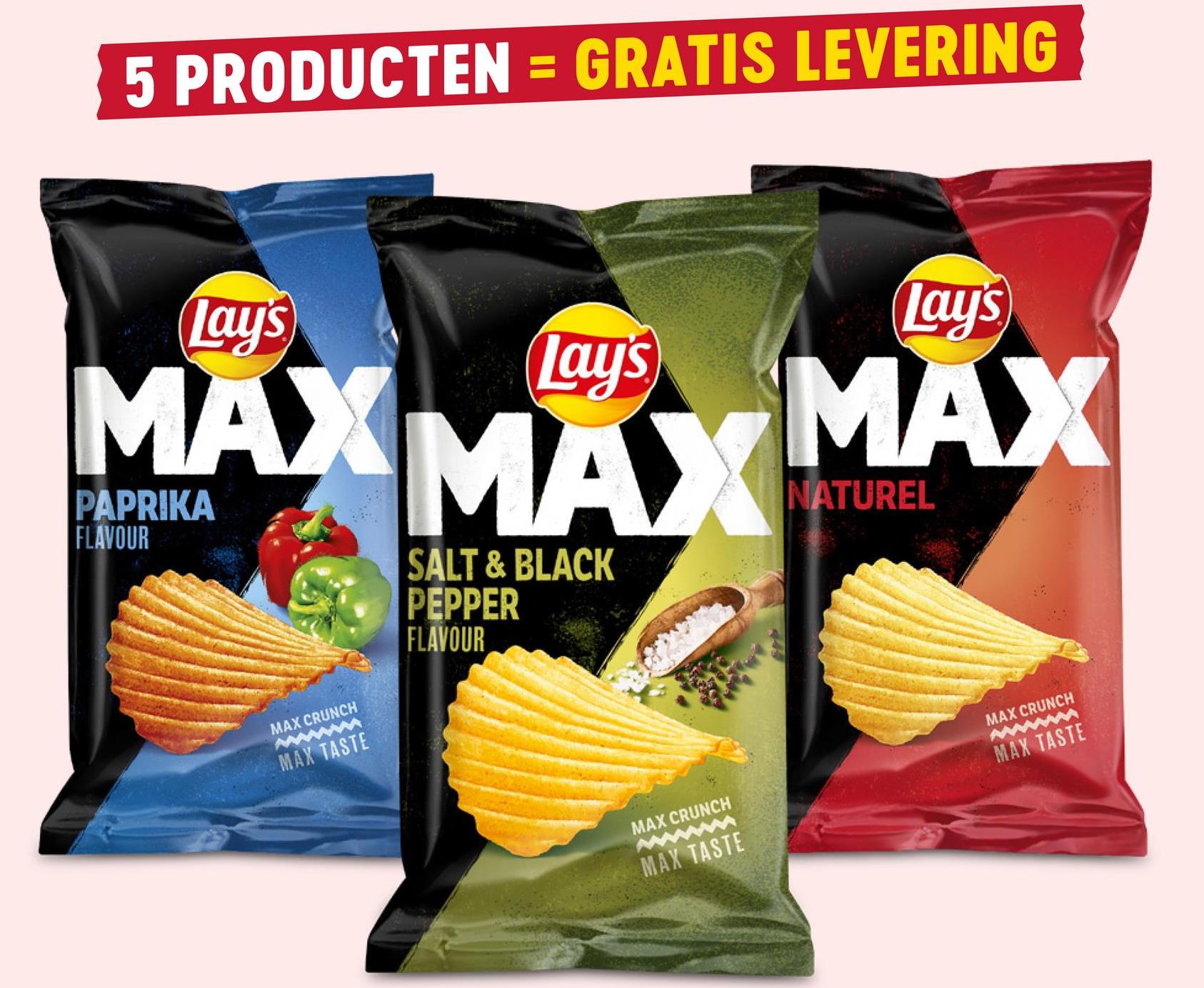 Chips | Zout en Zwart Peper Smaak -