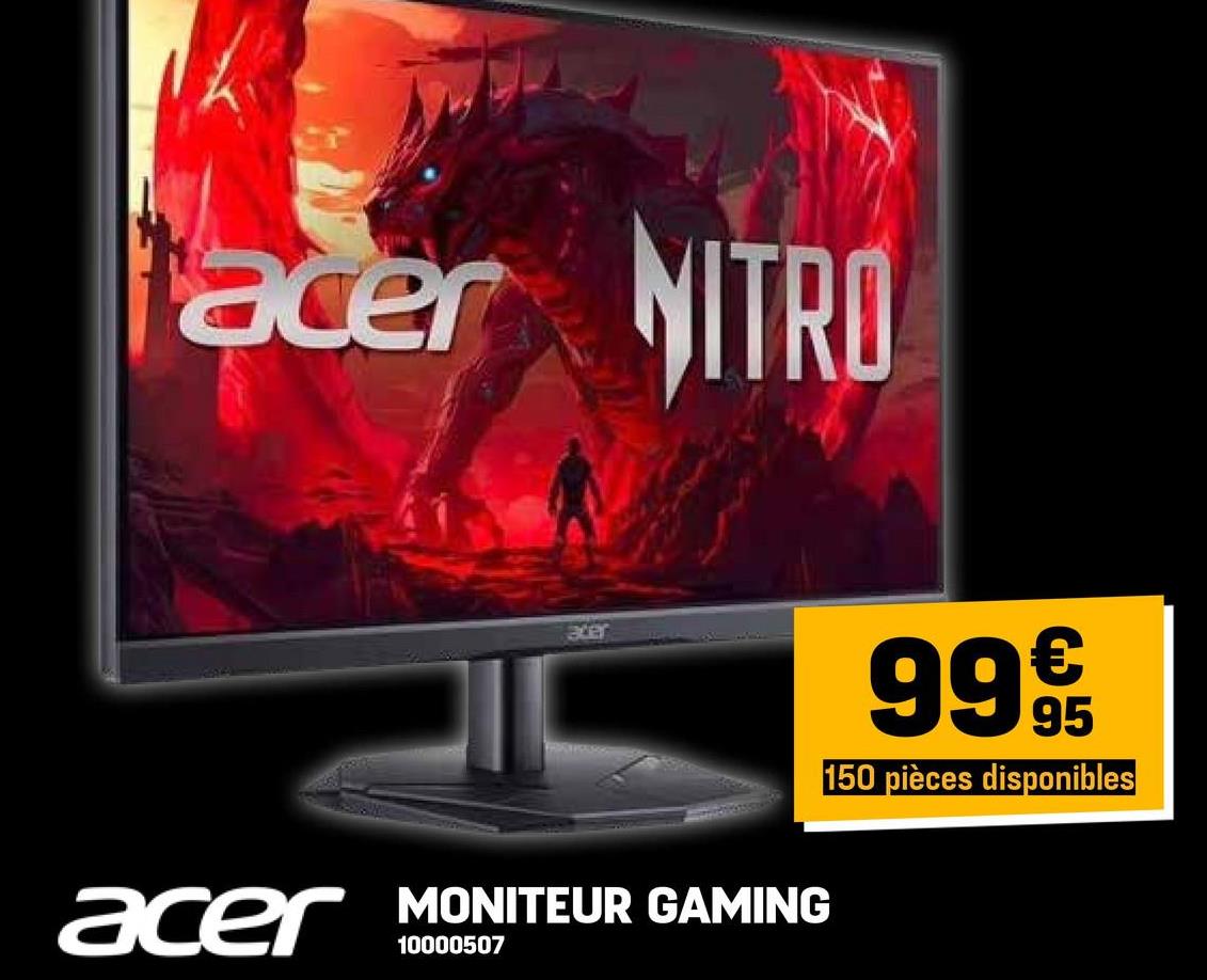 acer NITRO
acer
MONITEUR GAMING
acer
10000507
999
150 pièces disponibles