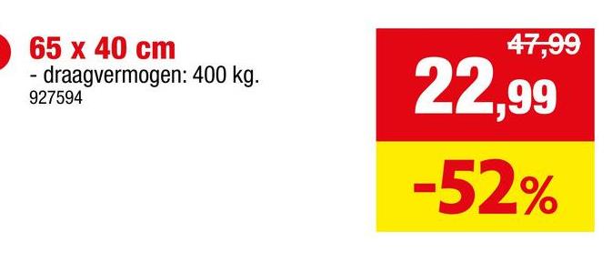 Kreator verhuisplaat 40x65 cm 400kg Met deze houten verhuisplaat van Kreator verhuis je vlot je zware meubels en onhandige voorwerpen tot wel 400kg. De plaat wordt ondersteund door vier stevige kunststof wielen met een diameter van 75mm. Het plateau van 40x65 cm is bedekt met een PVC-coating en houdt je materiaal goed en stabiel op zijn plaats, zodat je het zonder zorgen kan transporteren.