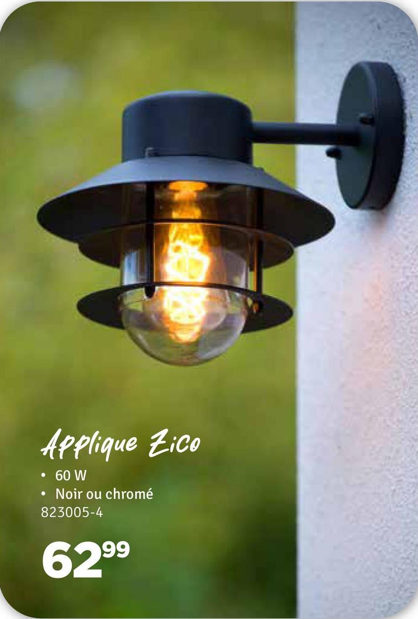 Applique Zico
•
•
60 W
Noir ou chromé
823005-4
6299