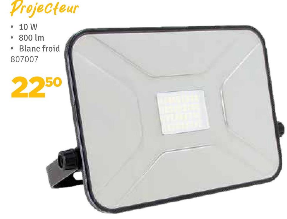 Projecteur
10 W
800 lm
Blanc froid
807007
2250