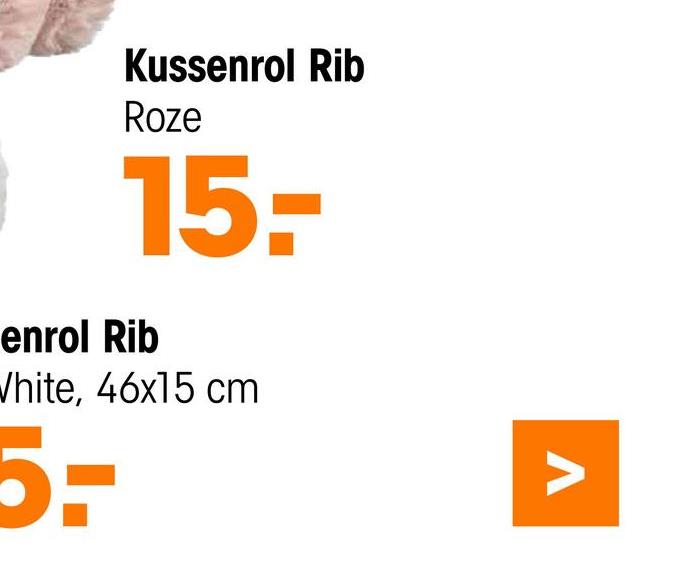 Kussenrol Rib Lichtroze - 46x15 Cm <p>Maak jouw bank compleet met deze stijlvolle Rib sierkussenrol.  Het kussen heeft een lengte van 46 cm en een prachtig rib-patroon.  Met een warme lichtroze kleur past deze kussenrol perfect in iedere ruimte.</p> <ul>       <li>Gemaakt van 100% pol