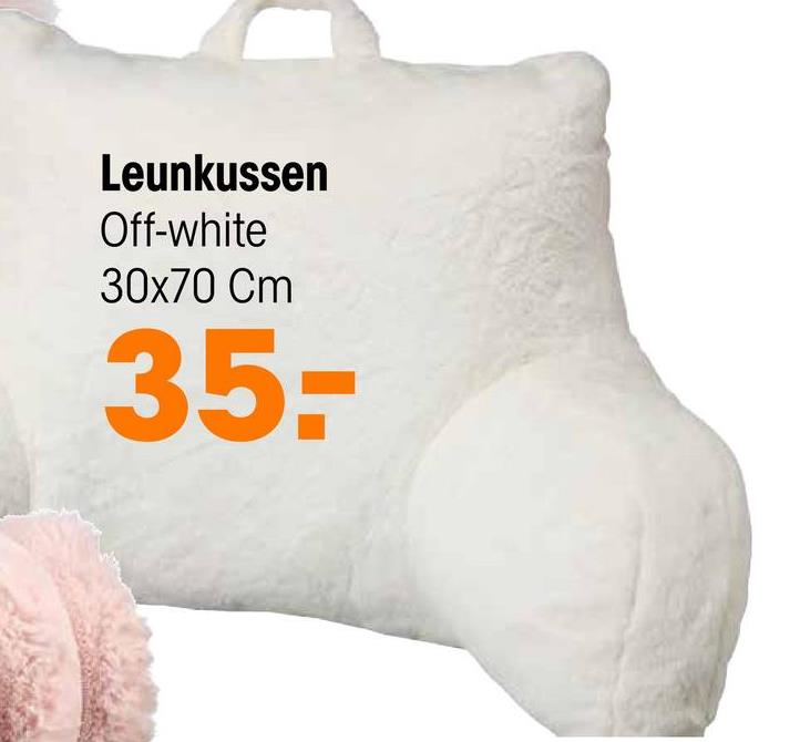 Leunkussen Off-White - 30x70 Cm <p>Geniet van heerlijk relaxen met dit off-white leunkussen voor op de bank.  Met een formaat van 30x70 cm biedt dit kussen optimale ondersteuning en comfort.  Gemaakt van 100% polyester is het niet alleen duurzaam maar ook heerlijk zacht.  Voeg stij