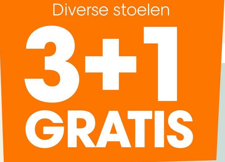 Diverse stoelen
3+1
GRATIS