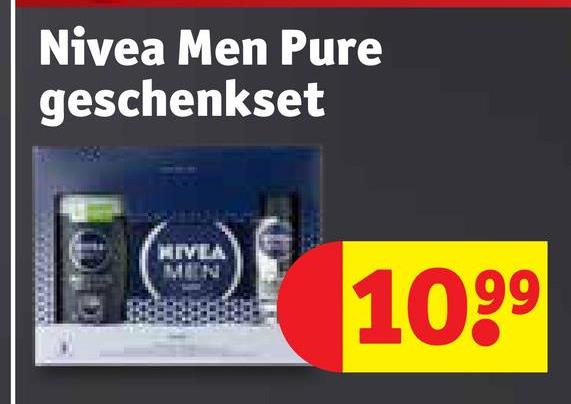 Nivea Men Pure
geschenkset
NIVEA
MIN
1099