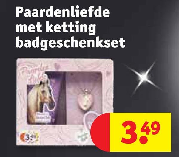 Paardenliefde
met ketting
badgeschenkset
(3
3.49