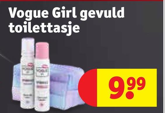 Vogue Girl gevuld
toilettasje
999