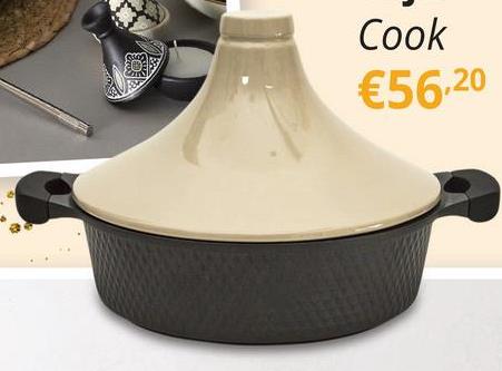 Tajine COOK Beige Inductie De COOK tajine in het beige en zwart brengt een vleugje traditie in je moderne keuken. Gemaakt van keramiek, is deze tajine niet alleen perfect voor het bereiden van smaakvolle stoofgerechten. Of je nu een aromatische Marokkaanse stoofpot bereidt of experimenteert met nieuwe recepten, de Cook tajine zorgt voor gelijkmatige warmteverdeling, waardoor je ingrediënten heerlijk mals worden en smaken optimaal tot hun recht komen.&nbsp;Deze tajine is geschikt voor gebruik op inductiekookplaten.&nbsp;