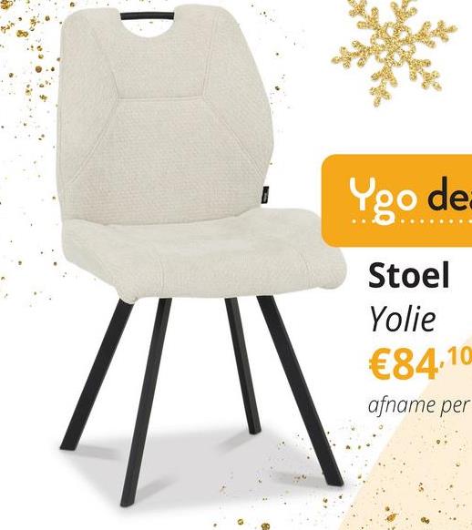 Stoel YOLIE Natural Maak kennis met de YOLIE stoel met greep, een prachtige aanvulling voor jouw interieur! Deze stijlvolle stoel, met een natuurkleurige zitting en rugleuning in combinatie met een zwart frame, brengt een eigentijdse flair in elke ruimte. Of je nu een gezellige eetkamer wilt creëren of een uitnodigende zithoek, deze stoel is de perfecte keuze.&nbsp;