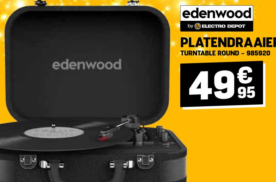 edenwood
edenwood
by ELECTRO DEPOT
PLATENDRAAIER
TURNTABLE ROUND - 985920
499