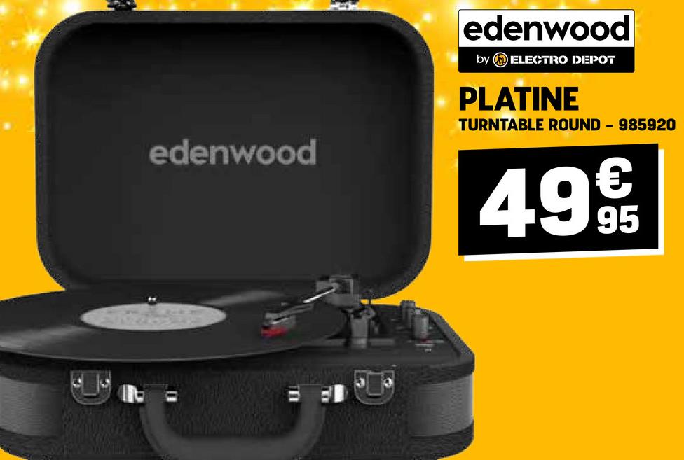 edenwood
edenwood
by ELECTRO DEPOT
PLATINE
TURNTABLE ROUND - 985920
-
M
499€
95