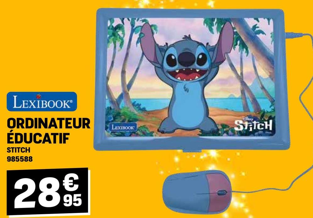 LEXIBOOK
ORDINATEUR
ÉDUCATIF
STITCH
985588
289t
LEXIBOOK
STICH