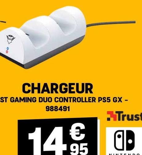 00
CHARGEUR
ST GAMING DUO CONTROLLER PS5 GX -
988491
€
14.95
Trust
a⚫