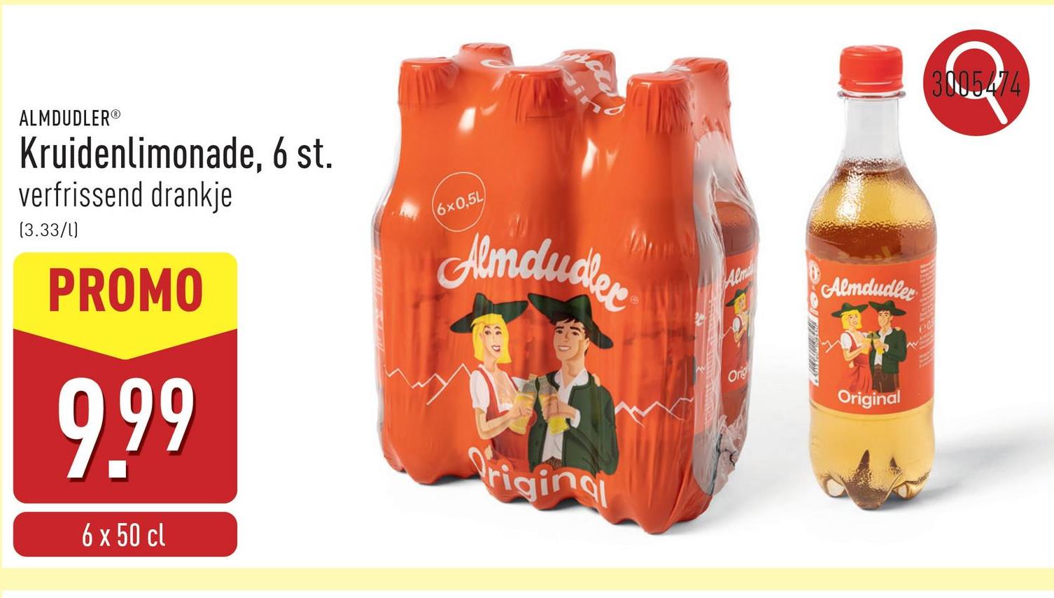 Kruidenlimonade, 6 st. verfrissend drankje op basis van 32 natuurlijke alpenkruiden, zonder conserveringsmiddelen en kunstmatige smaakstoffen