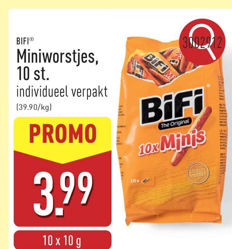 Miniworstjes, 10 st. individueel verpakt