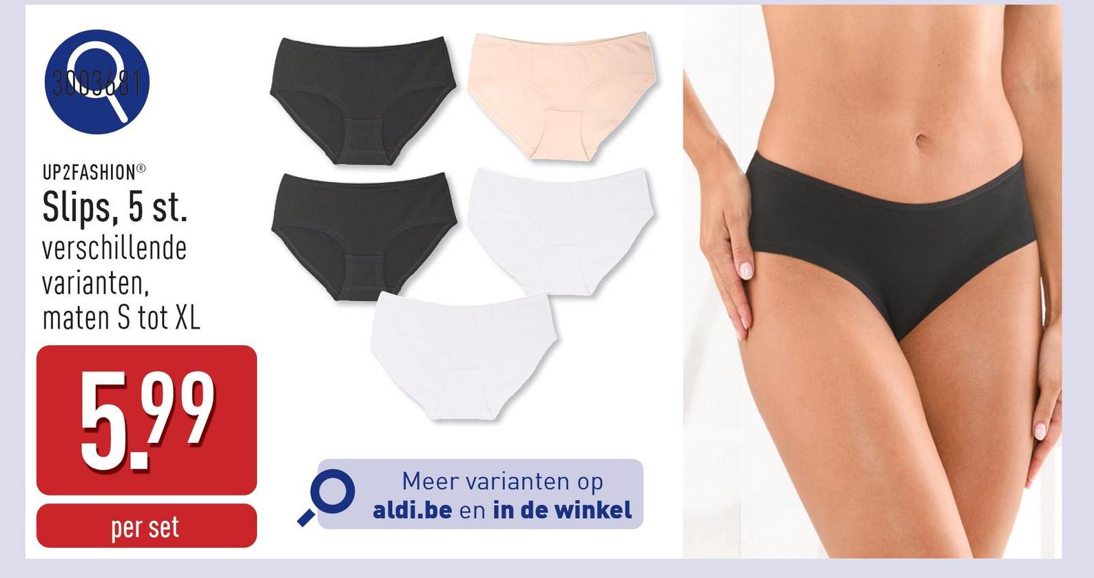 Slips, 5 st. katoen/elastaan (Lycra®), keuze uit verschillende varianten, maten S tot XL, OEKO-TEX®-gecertificeerd