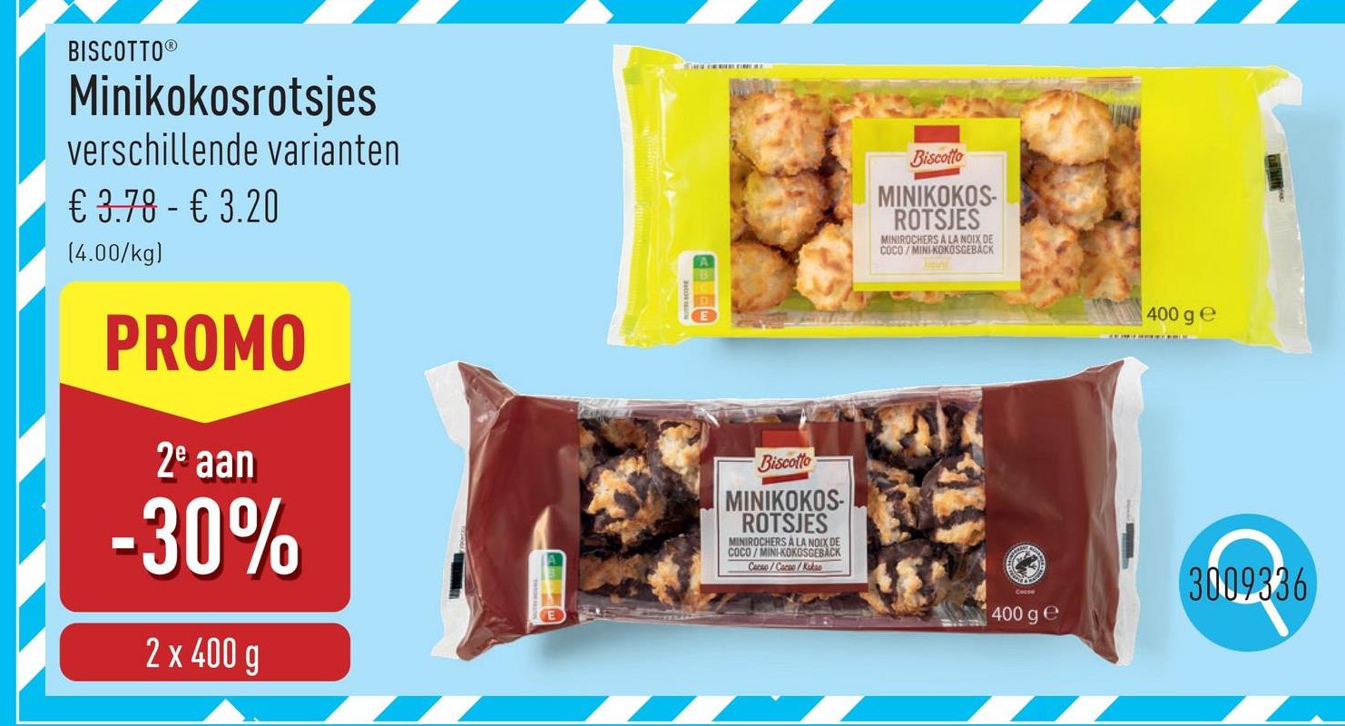 Minikokosrotsjes keuze uit verschillende varianten