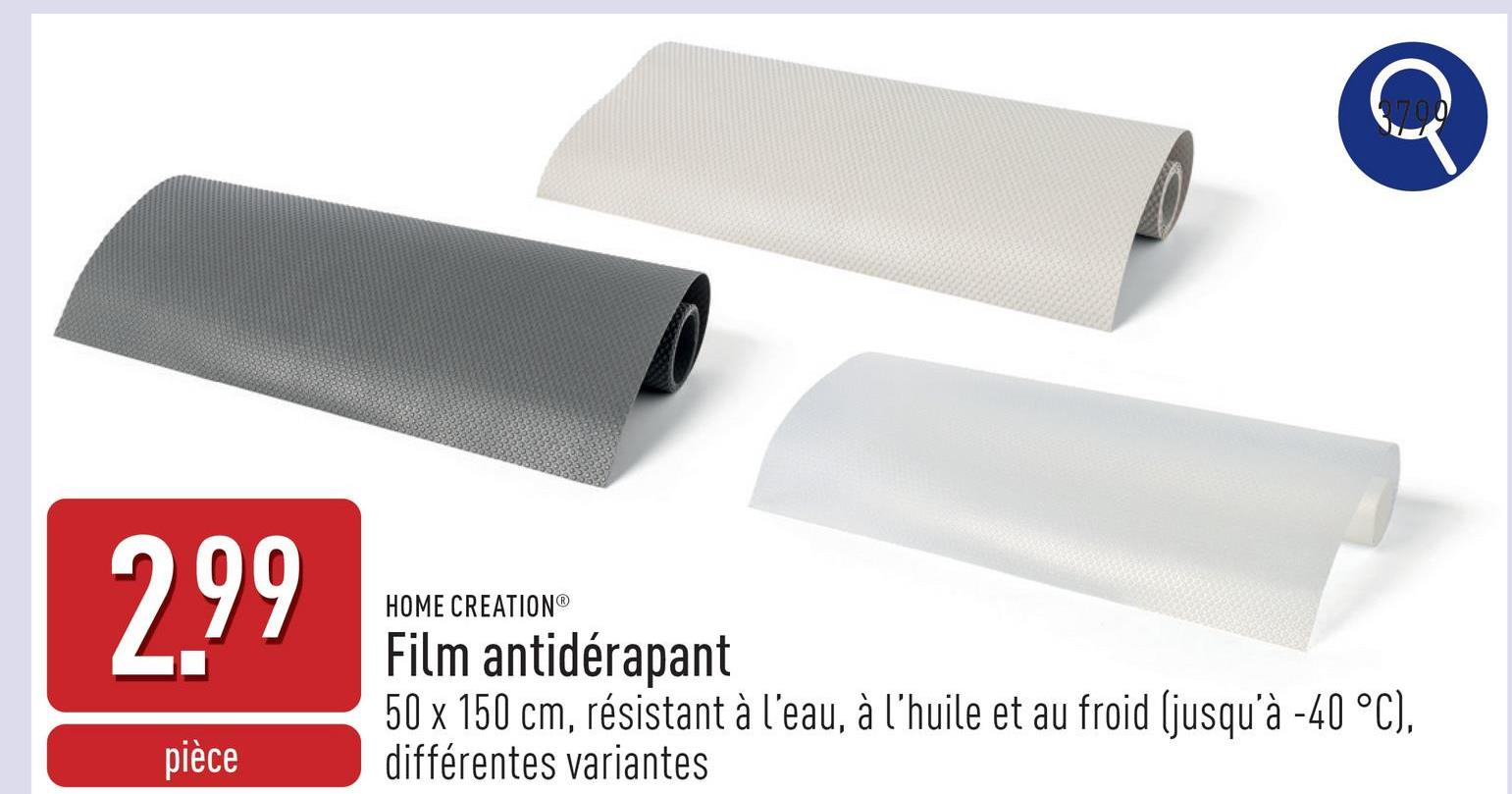 Film antidérapant éthylène-acétate de vinyle, 50 x 150 cm, résistant à l’eau, à l’huile et au froid (jusqu’à -40 °C), choix entre différentes variantes