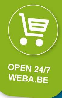 貝
OPEN 24/7
WEBA.BE