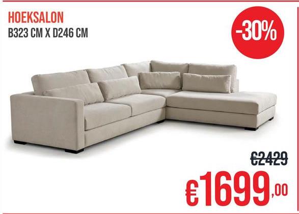 HOEKSALON
B323 CM X D246 CM
-30%
€2429
€1699.00