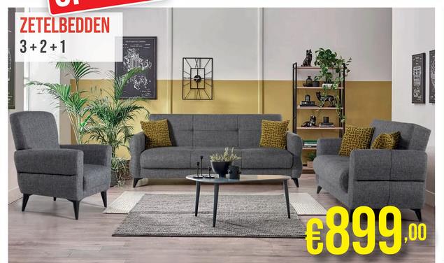 ZETELBEDDEN
3+2+1
€899.00