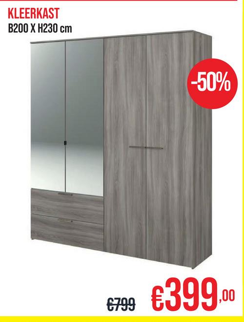 KLEERKAST
B200 X H230 cm
-50%
€799
€399.00