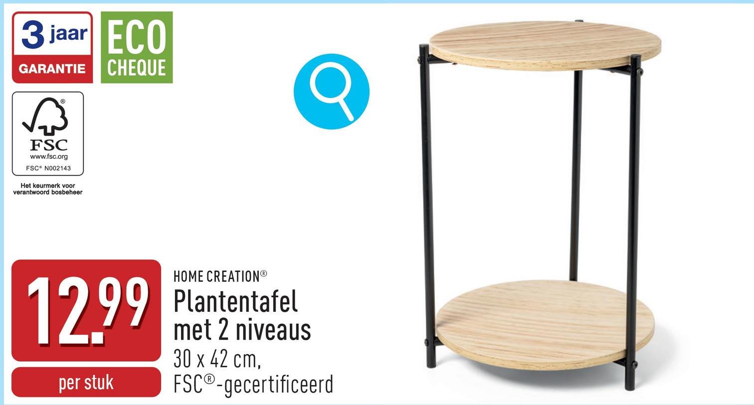 Plantentafel met 2 niveaus gepoedercoat metaal, planken van mdf, eenzijdig fineerblad van grenenhout, melamineharscoating, ca. 30 x 42 cm, minimalistisch design, eenvoudige montage, FSC®-gecertificeerd