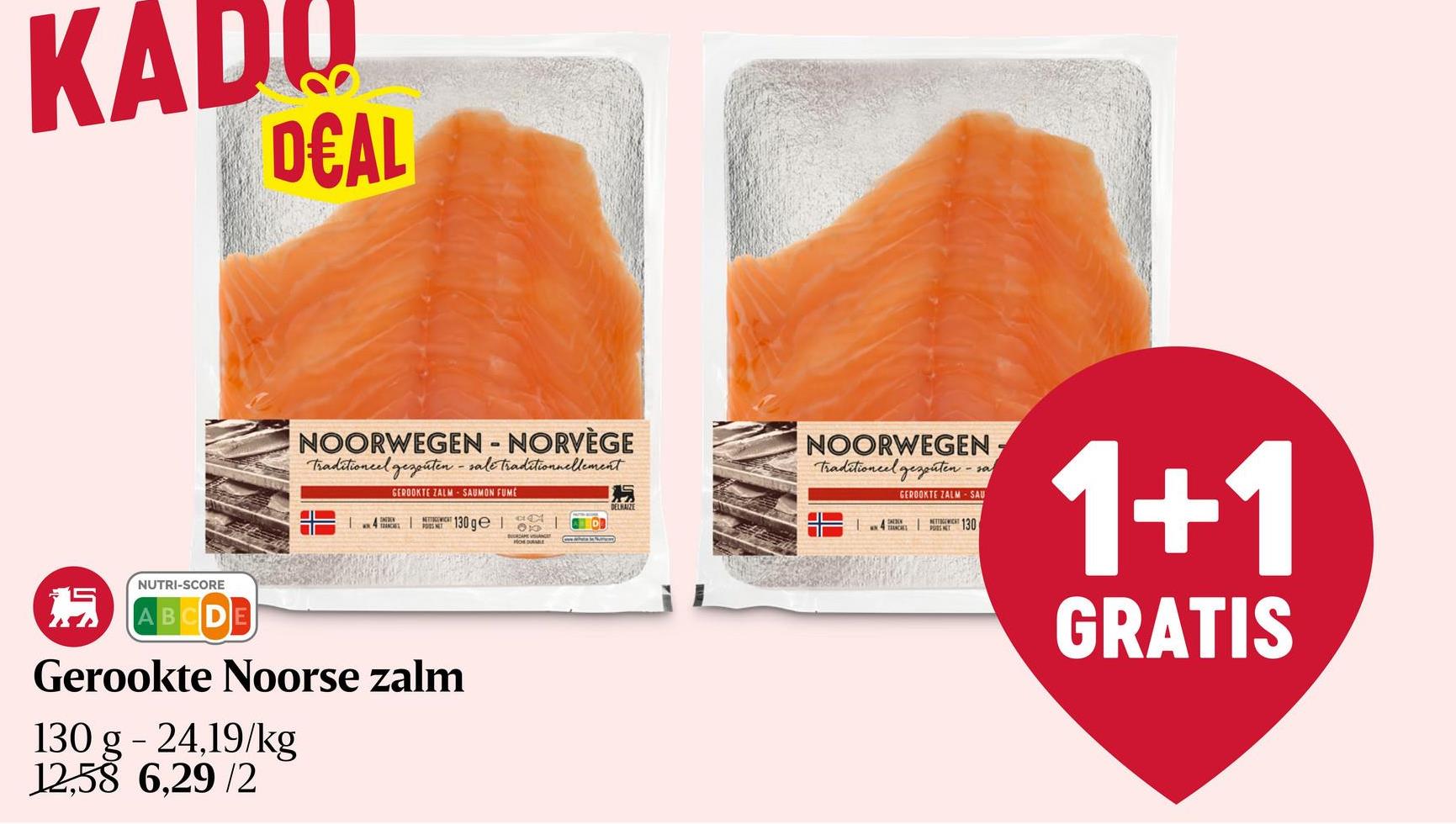 Zalm | Noorwegen | Gerookt | Zachte smaak Noorse atlantische zalm | Gerookt | Drooggezouten, traditioneel zacht gerookt op beuken houtspaanders. Nooit ingevroren en vers gesneden. Bevat 12g onverzadigde vetzuren per 100g waarvan ongeveer 21% Omega 3 vetzuren.