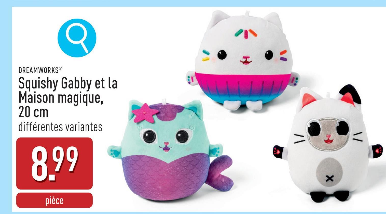 Squishy Gabby et la Maison magique, 20 cm choix entre différentes variantes