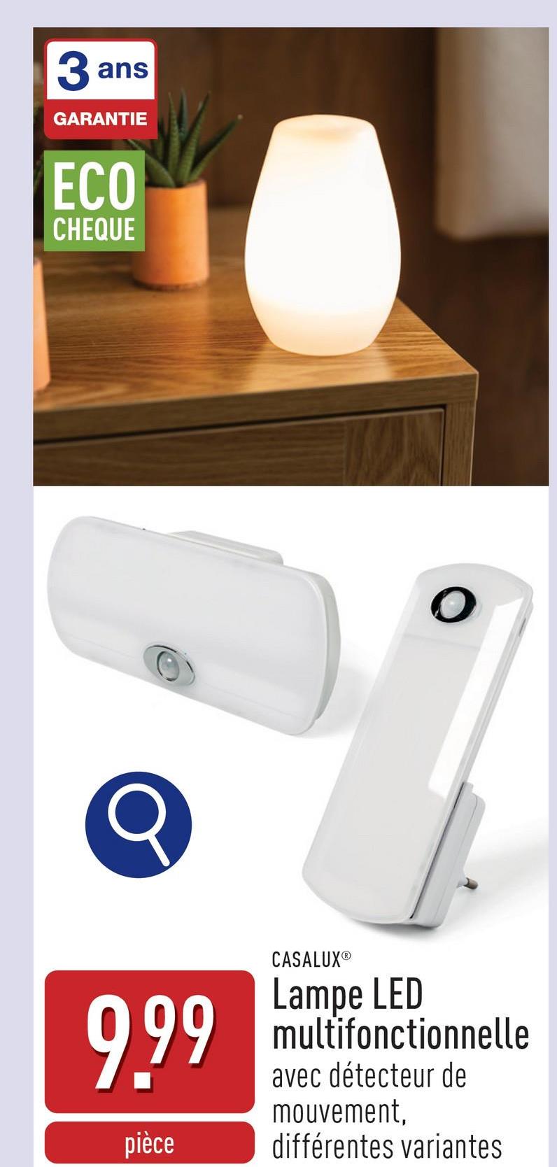 Lampe LED multifonctionnelle choix entre lampe LED multifonctionnelle, lampe LED multifonctionnelle avec aimant intégré et lampe LED multifonctionnelle avec détecteur de mouvement et détecteur de lumière, idéale comme veilleuse avec détecteur de mouvement et comme lampe portable pour l'intérieur et l'extérieur