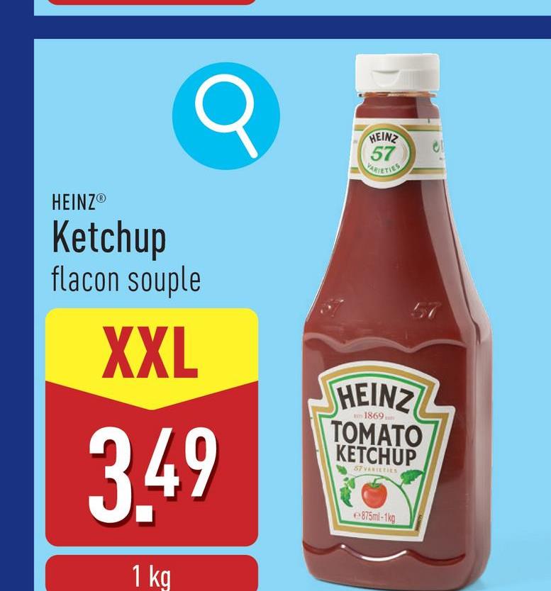 Ketchup en flacon souple