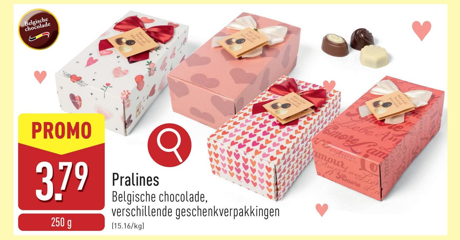 Pralines pralines met verschillende vullingen (witte, melk- en pure chocolade), Belgische chocolade, keuze uit verschillende geschenkverpakkingen