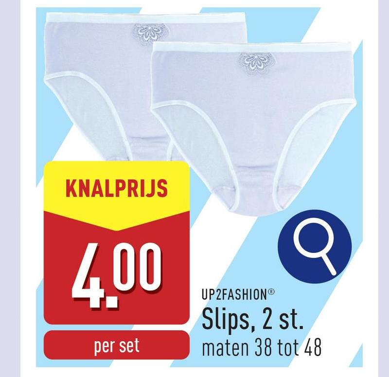 Slips, 2 st. katoen, high waist, wit, maten 38 tot 48, OEKO-TEX®-gecertificeerd