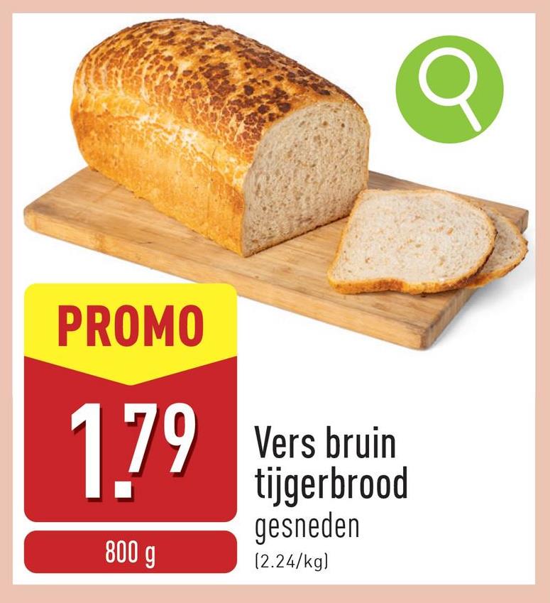 Vers bruin tijgerbrood gesneden