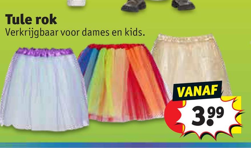 Tule rok
Verkrijgbaar voor dames en kids.
VANAF
399