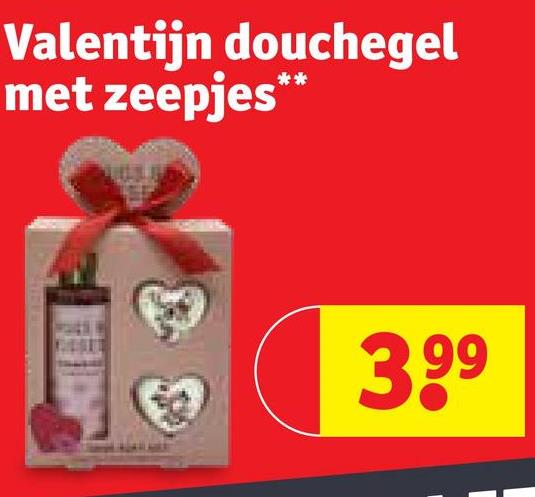 Valentijn douchegel
met zeepjes**
3.99