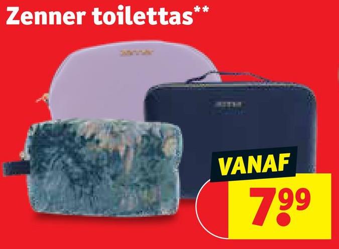 Zenner toilettas**
VANAF
799