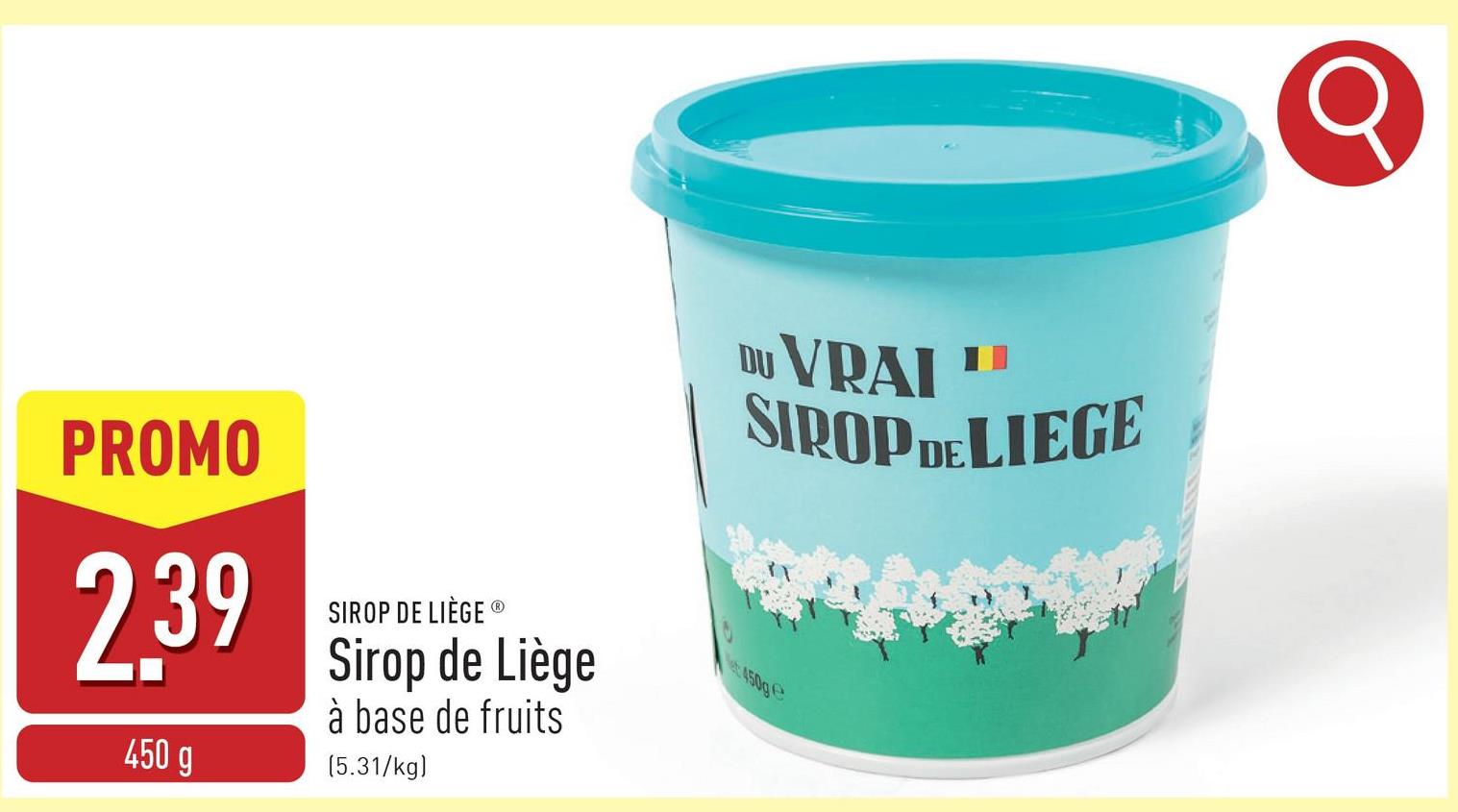 Sirop de Liège à base de fruits