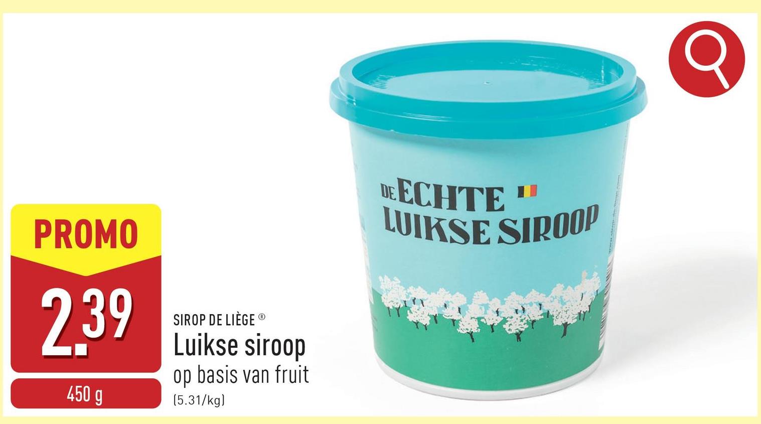 Luikse siroop op basis van fruit