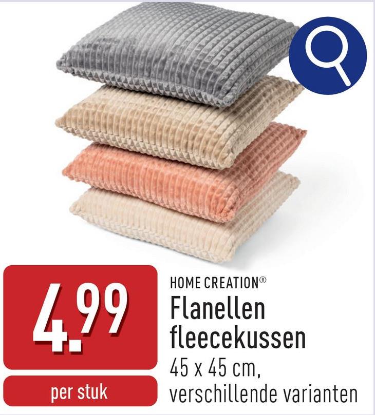 Flanellen fleecekussen binnenkussen: polypropyleen, hoes: polyester, 45 x 45 cm, verschillende varianten, OEKO-TEX®-gecertificeerd