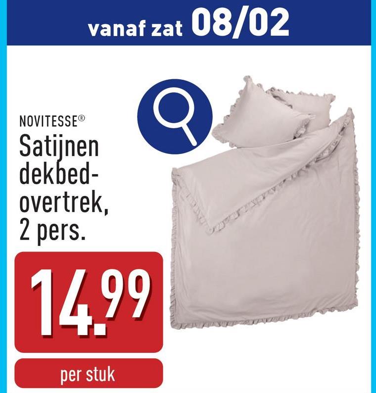 Satijnen dekbedovertrek, 2 pers. polyester, 240 x 220 cm, met ruches en instopstrook, incl. 2 kussenslopen van 65 x 65 cm, keuze uit verschillende varianten, OEKO-TEX®-gecertificeerd