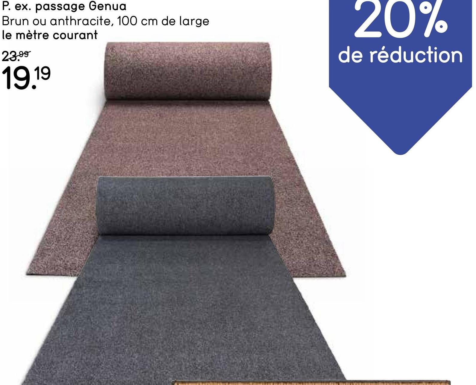 Tapis de couloir Genua - brun - 100 cm Mettez tapis de couloire Genua dans votre hall d'entrée et créez une ambiance chaleureuse. Tout le monde qui entre chez vous se sentira immédiatement le bienvenu.